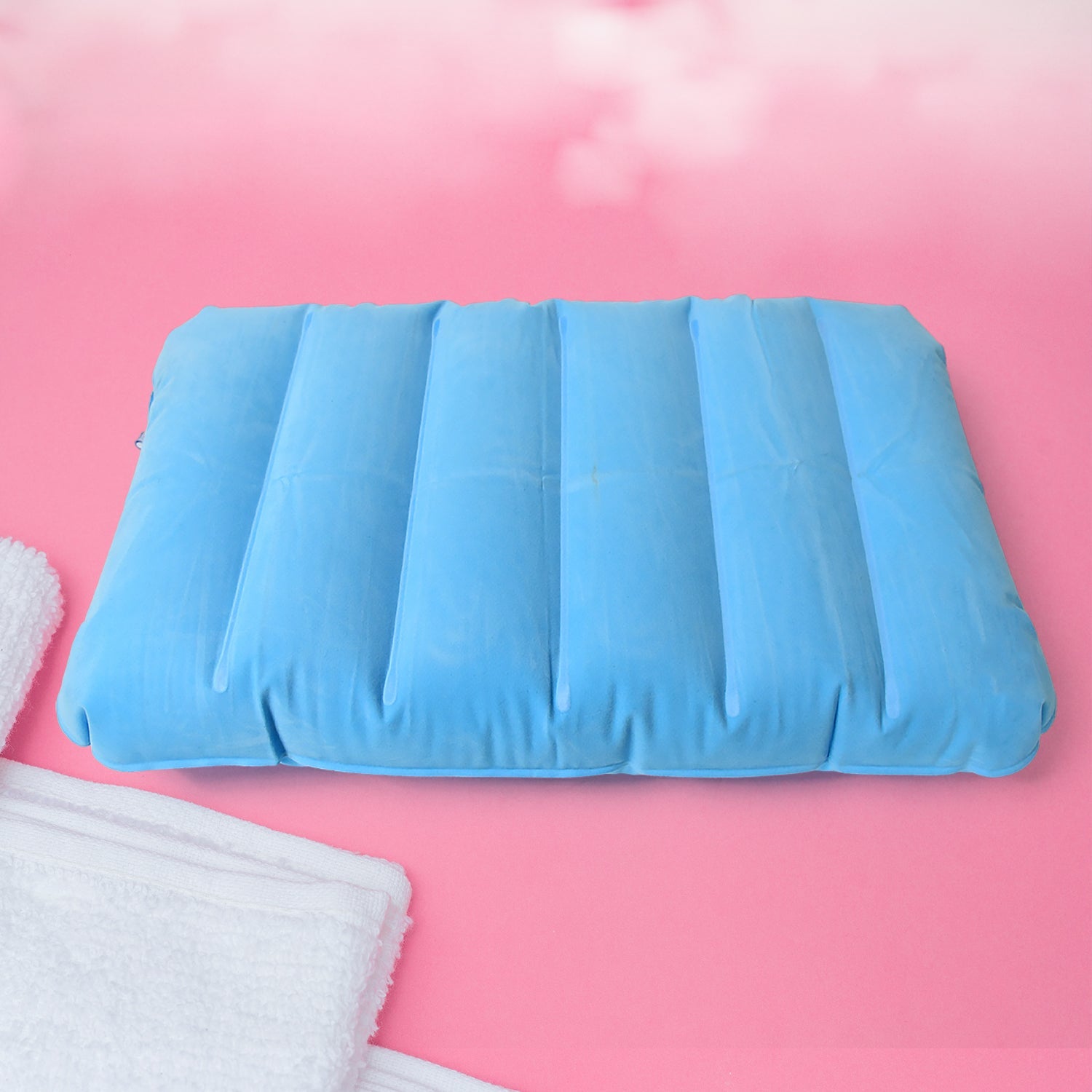 Inflatable Camping Pillows, Travelling Air Pillow Soft Comfortable Air Inflatable Travel Pillow (48×30 Cm / 1 pc)