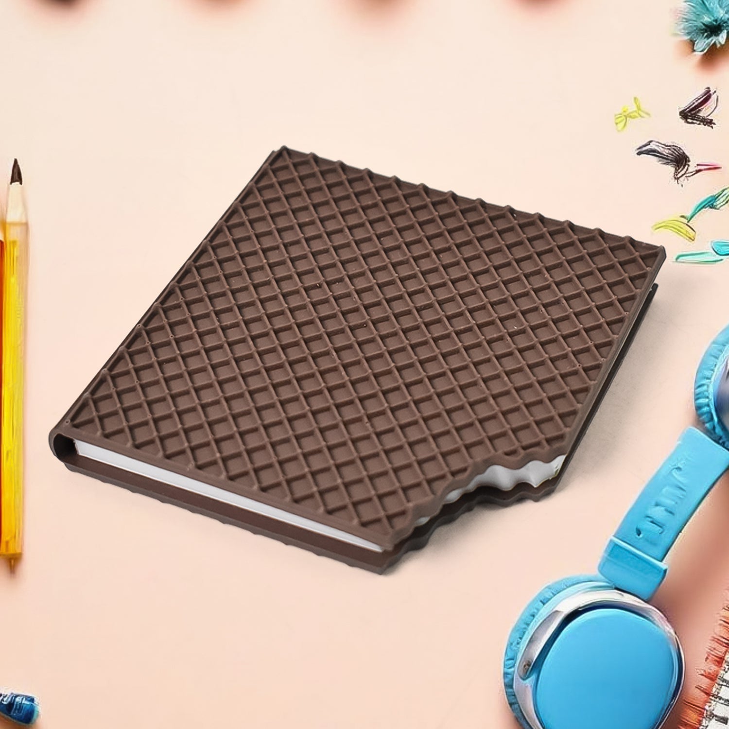 Chocolate Diary Notebooks Original Chocolate Smell Writing Practice Book Early Learning Copybook Premium Chocolate Book ( 1Pc Book )