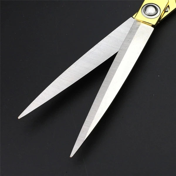 Stainless Steel Tailoring Scissor Sharp Cloth Cutting for Professionals (Golden)