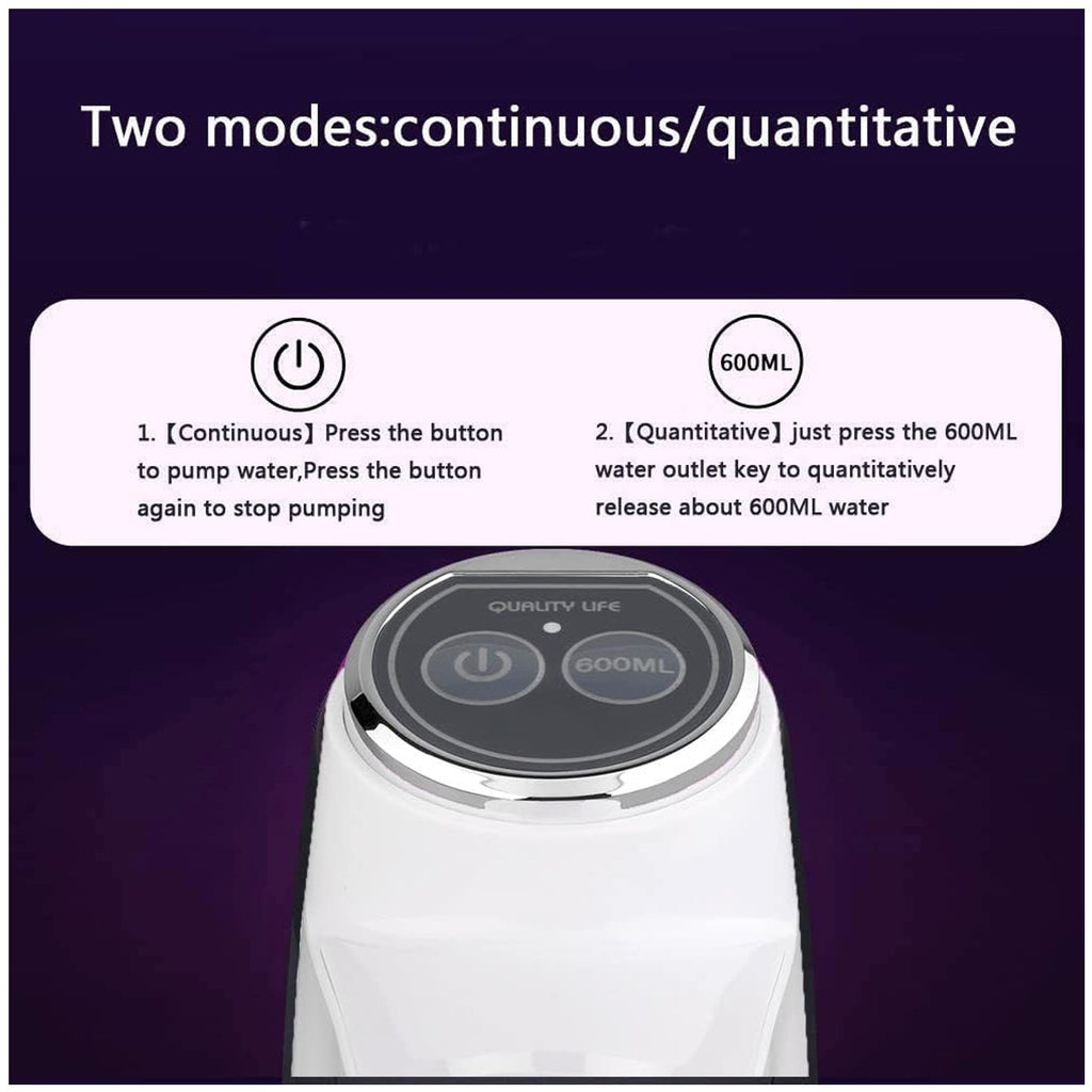 Water Dispenser, Portable Water Bottle Pump USB Charging Electric Automatic Drinking Pump, Portable Drinking Dispenser Pump for Home Kitchen Living Room Office Camping