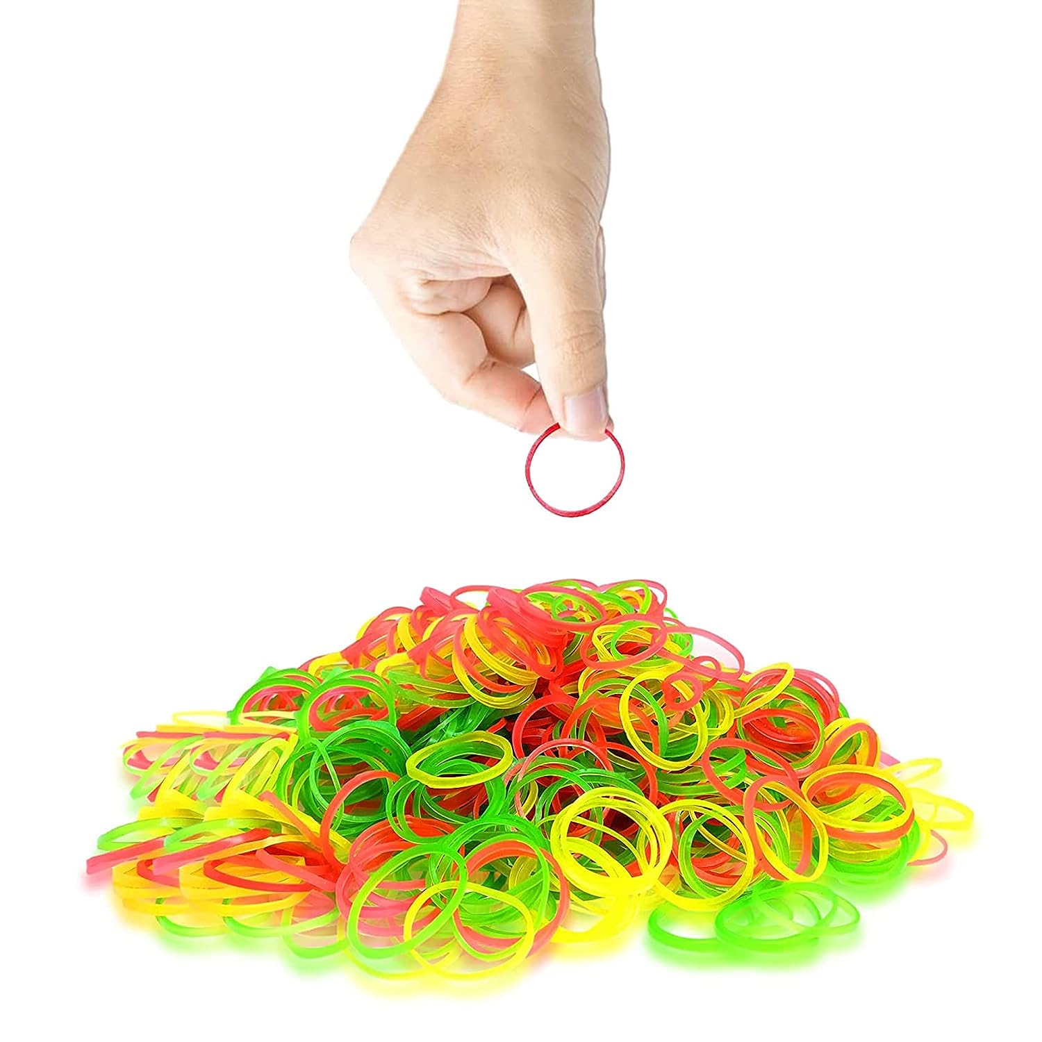2-Inch Unbreakable Nylon Rubber Bands – Reusable Multicolor for Office, Home & School (50GM)