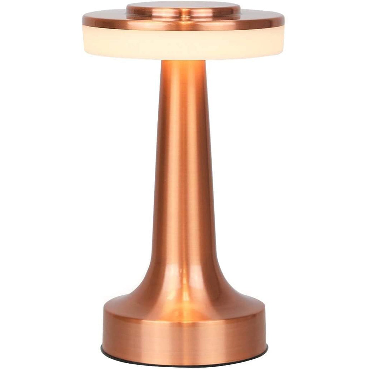 Touch LED Metal Desk Lamp – USB Rechargeable, 3 Colors/Brightness Levels, Dimmable Eye Protection (1 Pc)