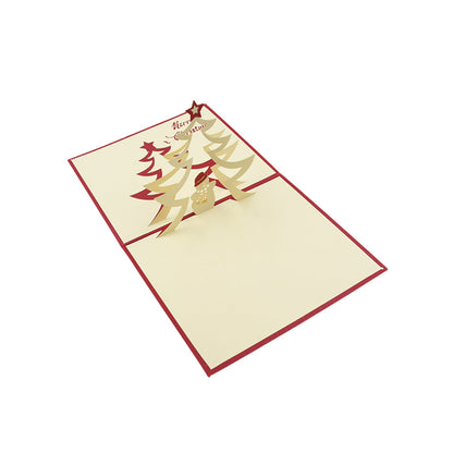 Unique 3D -Up Wishing Card (Christmas): 1 Pc
