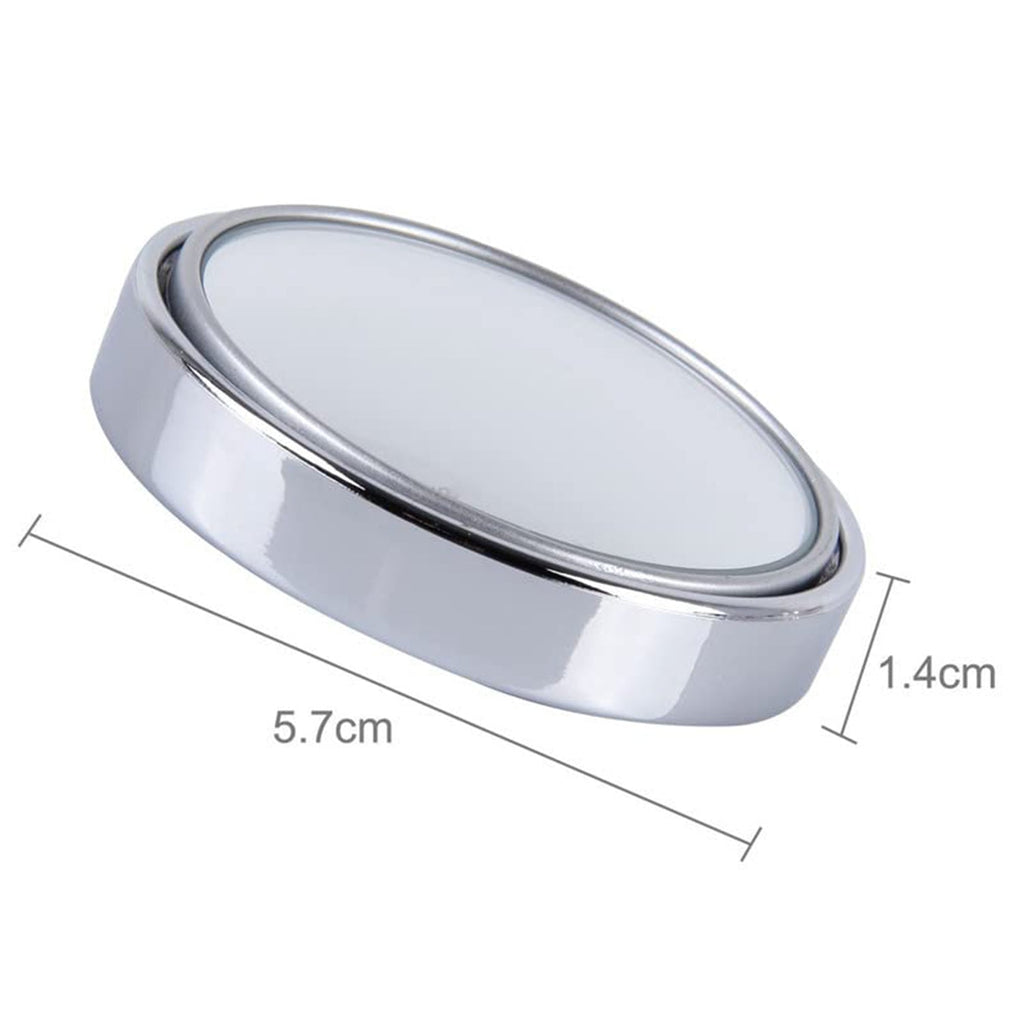 360DEGREE BLIND SPOT ROUND WIDE ANGLE ADJUSTABLE CONVEX REAR VIEW MIRROR - PACK OF 2