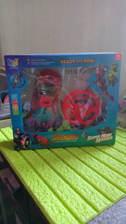 Plastic RC Racing Car – 2-Way Control with Handle Remote & Rechargeable Battery (Ideal Birthday Gift)