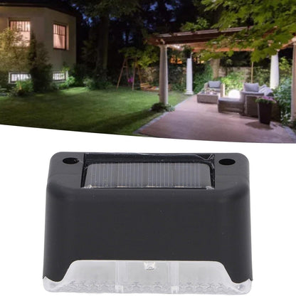 4-Piece Solar Waterproof Garden, Stair & Railing Lights